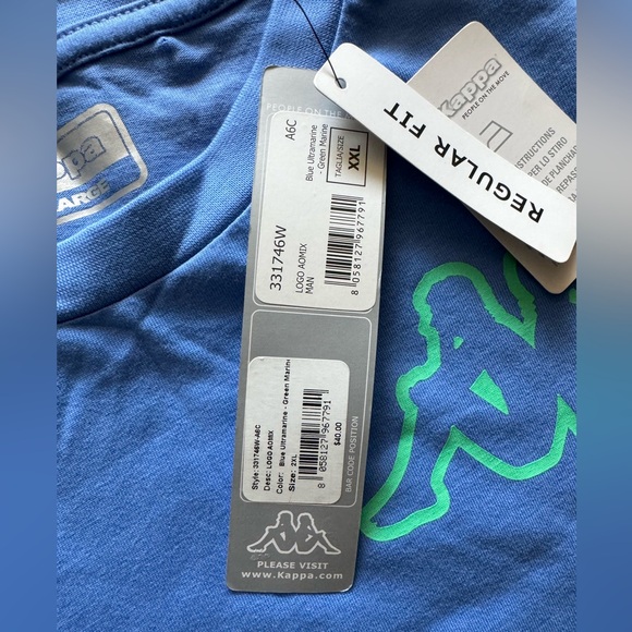 Kappa LOGO AOMIX MAN BLUE Ultramarine - Green Marine - Picture 4 of 4